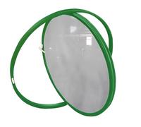 HEFJIAYCIQ Round Rotating Tempered Glass Windows, 360° Rotatable Aluminum Alloy Ventilation Windows, Porthole Window for Bathroom, Kitchen, Playhouse Decor,Green 3,35cm/13.7in