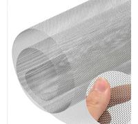 HEFJIAYCIQ Stainless Steel 1mm Hole Insect Screen Mesh, Rodent Control Wire Mesh Blocks Flys Wasps & Bees Metal Soffit Mesh Sheet, for Home, Kitchen, Airbrick,Silver,60X100cm(24x39inch)