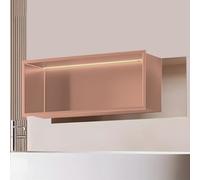 HEFJIAYCIQ Stainless Steel Shower Niche with Led Light, Recessed Waterproof Wall Shelf, No Tile Needed Recessed Niches for Bathroom Storage,Brass,32x12.5x62cm