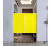 HEFJIAYCIQ Swinging Cafe Door with Hinges, Home Decor Wooden Saloon Doors, for Kitchen Shop Entrance Partition Pub,Yellow,100x100cm