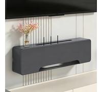 HEFJIAYCIQ Wifi Router Storage Cabinet, Wall Mount Power Strip And Cable Management Storage Box, Modem Hider Organizer for Home And Office,Gray,60x12x20cm