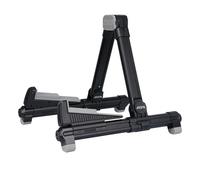 HEFLYCCTV Guitar Stand - Foldable Aluminum Floor Stand Adjustable for All Types of Guitars, Basses, Ukuleles and Violins, Banjo Easy to Carry Steady Stand Safe Protection (Black)