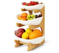 Heftman 3 Tier Oval Bowl Stand