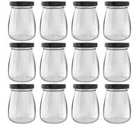 Heftman Clear Glass Jars 100Ml - 12 Pack