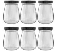 Heftman Clear Glass Jars 100Ml - 6 Pack