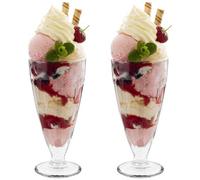 Heftman Ice Cream Sundae Glasses 350Ml - 2 Pack