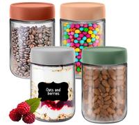 Heftman Jars With Lids 600Ml 4 Pack