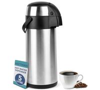 HEFTMAN Thermal Coffee Carafe - 5L Stainless Steel Airpot Pump Action Flask