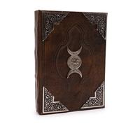 Hefty Brown Tan Journal With Zinc Triple Moon Decor, 200 Pages