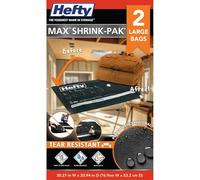 Hefty Max Shrink-Pak Portable Closet and Garage Organizer, Black