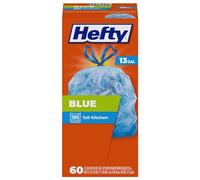 Hefty Recycling Trash/Garbage Bags (Clear, Kitchen Drawstring, 13 Gallon, 60...