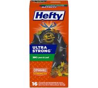 Hefty Ultra Strong Lawn and Leaf Large Trash Bags, 39 Gallon, 16 Count