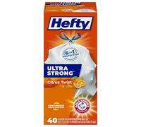 Hefty Ultra Strong Tall Kitchen Trash Bags - Citrus Twist, 13 Gallon, 40 Count