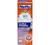 Hefty Ultra Strong Tall Kitchen Trash Bags, Lavender & Sweet Vanilla Scent, 13 Gallon, 20 Count