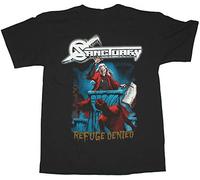 HEFU Sanctuary Refuge Denied Nevermore Overkill Helstar Omen New Black T-Shirt