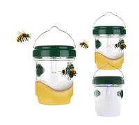 HeFZiYMOZaDP Wasp Trap Set of 3 for Outdoor Use Live Traps for Hanging Against Wasps, Bees, Hornets - Hornet Trap Bee Trap Fly Trap - for Natural Attractant