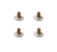 HEGAPRO Universal castors, ball bearing castors for sliding or shower doors, 28 mm diameter, 20 mm height, 4 pieces, steel, nylon tread, up to 15 kg load capacity