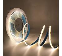 HEGEHE 2m COB LED Strip USB Power, Natural White Light Ribbon 5V DC, Self-Adhesive Tape for Home Commercial Cupboard TV Backlight Decorative Lighting