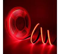 HEGEHE 2m COB LED Strip USB Power, Red Light Ribbon 5V DC, Self-Adhesive Tape for Home Commercial Cupboard TV Backlight Decorative Lighting