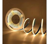 HEGEHE 2m COB LED Strip USB Power, Warm White Light Ribbon 5V DC, Self-Adhesive Tape for Home Commercial Cupboard TV Backlight Decorative Lighting