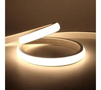 HEGEHE Dimmable COB Neon Strip with Dimmer Switch, IP65 Waterproof Silica Gel LED Rope Light Flexible for Home Kitchen Outdoor Decor(1m, Natural White)