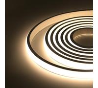 HEGEHE Flexible COB Neon Strip, 288 LEDs/m, IP65 Waterproof Silica Gel LED Rope Light for Home Kitchen Bedroom Outdoor Decor(12m, Natural White)