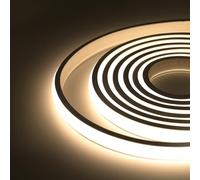 HEGEHE Flexible COB Neon Strip, 288 LEDs/m, IP65 Waterproof Silica Gel LED Rope Light for Home Kitchen Bedroom Outdoor Decor(18m, Natural White)