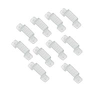 HEGEHE LED Strip Mounting Clips - Screw-On Plastic Fixing Holders for 12mm Width & 8mm Height Light Bars -10 Pack