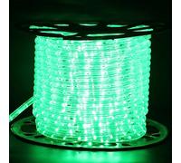 HEGEHE Mains Powered Tube Light Ribbon with Power Cord, 220V PVC Round LED Strip Rope Lights, IP67 Waterproof for Outside Garden Corridor Fence Festival Xmas Christmas Party Decor (Green, 7m)