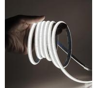 HEGEHE Waterproof COB Strip Light with Switch, Self-Adhesive Tape, Flexible LED Rope Light for Home Kitchen Outdoor Garden Decor (3m, Cold White)