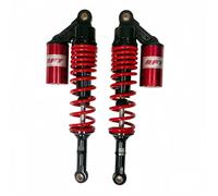 Hegeiis 360mm 14.17 inch 8mm Spring Universal Motorcycle Air Shock Absorber Rear Suspension ATV Quad Scooter Dirt Bike For CBR600 CBR400 CB500 YZF XC EXC XCF Red Black