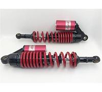 Hegeiisy 340mm 13.38 inch 7mm Spring Universal Motorcycle Air Shock Absorber Rear Suspension ATV Quad Scooter Dirt Bike For 50cc 75cc 90cc 125cc 150cc 250cc 300cc Red Black