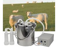 HEGGMKK Electric Cows Sheep Milking Machine(3L/5L/10L), Pulsation Vacuum Pump Milker, Automatically Stops When Milk Full, Comfortable Milk Extraction, for Dairy Cow Goat,5L,Sheep