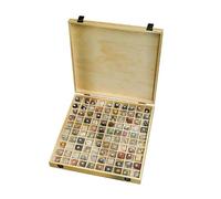 HEGGMKK Geological Rock & Mineral Set, Single Bead 2.5-3cm, CIgneous Rocks/Sedimentary Rocks/Metamorphic Rocks, with Instruction, Magnifying, Cleaning Brush,100pcs