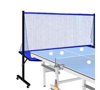 HEGGMKK Table Tennis Ball Recovery Net,size: 210×50×142cm, Lockable Silent Wheels/Easy Move,ball Collecting Elastic Net, For Table Tennis Hall(Black)