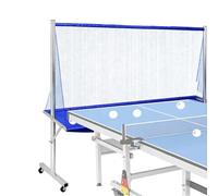 HEGGMKK Table Tennis Ball Recovery Net,size: 210×50×142cm, Lockable Silent Wheels/Easy Move,ball Collecting Elastic Net, For Table Tennis Hall(Silver)