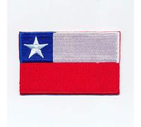 hegibaer 30 x 20 mm Chile Santiago de Chile Flag South America Sew-On / Iron-On Patch 1125 Mini