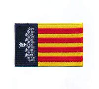 hegibaer 40 x 25 mm Palma de Mallorca Balearic Islands Flag Sew-On Patch 1121 A