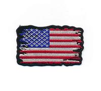 hegibaer 80 x 50 mm American Retro Flag USA Washington Sew-On / Iron-On Patch 1157 X