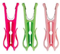 Hegs - Smartest Heavy Duty Clothespins with Hooks (30 Pack Multi) Bright Pink-Pastel Pink-Pastel Green - 3 (10 Packs) Hang 3 Garments at Once-Tough, Dual Hooks, & Anti-Rust Spring - Durable, Colorful