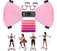 HEH Waist Twisting Machine, Adjustable Ab Twister Board With Digital Display, Waist Twister With 5 Resistance Bands, Noiseless Home Gym Exercise Equipment For Women Belly Fat, 330 Lbs Capacity