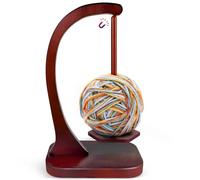 HEH Wooden Yarn Holder for Knitting and Crocheting, Magnetic Yarn Ball Holder with Anti-Slip Pads, Yarn Holder Spinner for DIY Crafts, Crochet Gift for Knitting Lovers