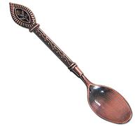 HEHELEBANG 8pcs Bronze design coffee teaspoon fruit ice cream Scoop home utensils spoon,NO3