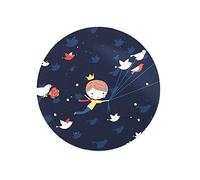 HEHELEBANG Gaming Mouse Pads Computer Mouse Padding Mat Ultra Soft Natural Rubber Planet Series Mice Pad Round,Gold