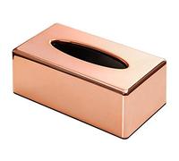 HEHELEBANG Paper Tissue Box Rack Rose Gold Car Home Rectangle Shaped Tissue Box Container Napkin Tissue Holder