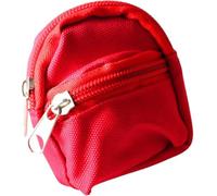Hehglng 1Pc Red Mini Doll Backpack School Bag Model Dollhouse School Accessory for 1/6 Scale Dollhouse Décor,Simulation Mini Bag Model, Accessories
