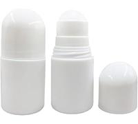 Hehglng 2 Pcs 30ml White Empty Refillable Roll On Bottles Roller Bottles Cosmetic Container,Roller,Refillable Containers,Beauty and Personal Care,Easy to Use and Store Small in Size
