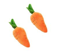 Hehglng 2Pcs Crinkle Dog Toy for Small, Medium, and Large Breeds, Cute Carrot with Soft Squeaker, Carrot Shape Pet Plush Toy with Sound, Bite-Resistant Soft Comfortable Dog Toys,Squeak Toys