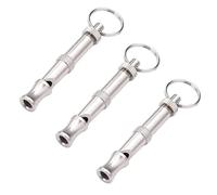 Hehglng 3Pcs Silver Adjustable Ultrasonic Dog Whistle,Portable Whistle Pet Whistle Supersonic Whistle Dog Whistles for Pet Training,Training and Behavior Aids, Portable Pet Training Aid