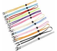 Hehglng 5 Pcs Multicolored Adjustable Hat Strap Clips Elastic Hats Removable Chin Cord, Windproof Hat Anti-Lost Cap Strap Clips for Golfing Boating Fishing Hat Outdoor, Fishing Hats (5 Colors)
